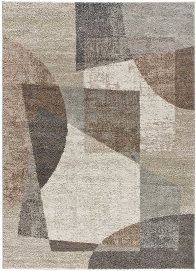 Tapis doux à motifs géométriques multicolores, 067x120 cm