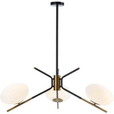 Suspension verre noir 94x94x100 cm