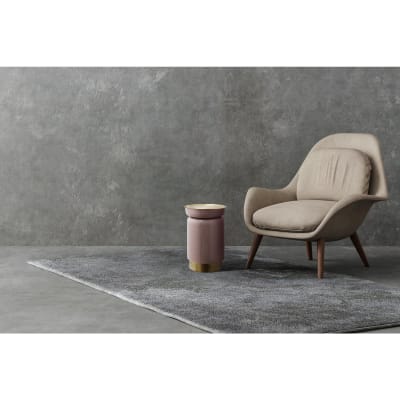 Table d'appoint ronde en fer art deco