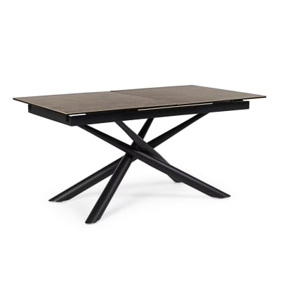 Table rectangulaire extensible en céramique 6/8 places l160/220