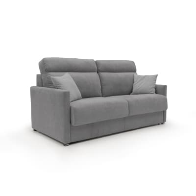 Canapé lit convertible en tissu imperméable 156 cm gris