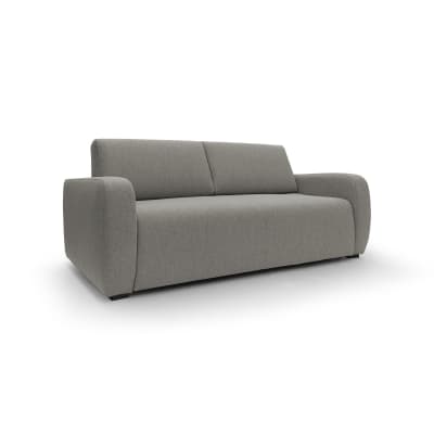 Canapé lit matelas h20 en tissu imperméable 215 cm taupe