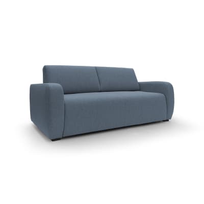 Canapé lit matelas h20 en tissu imperméable 215 cm bleu