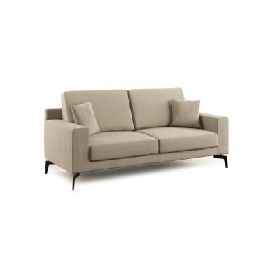 Canapé en microfibre 146 cm taupe