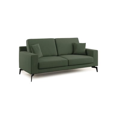 Canapé en microfibre 166 cm vert