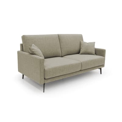 Canapé en tissu imperméable 160 cm brun