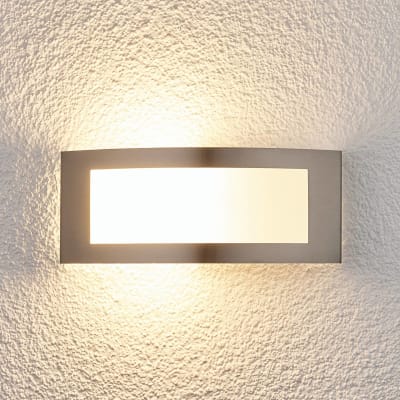 Applique extérieure en inox gris