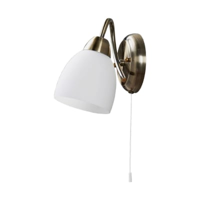 Applique murale en verre bronze