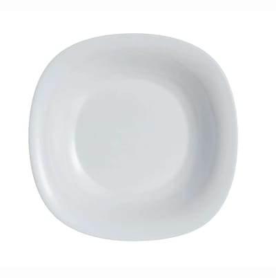 6 assiettes creuses grises 22,8 x 21,2 cm