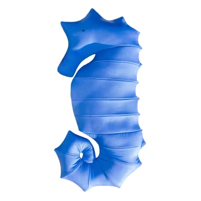 Pouf hippocampe extérieur flottant déhoussable marine