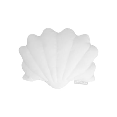 Coussin extérieur coquillage blanc