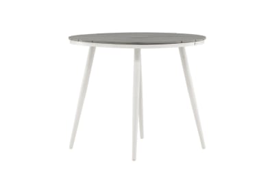 Table de salle à manger ronde grise en aintwood