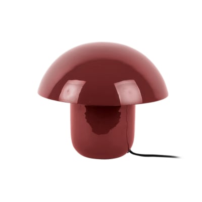 Lampe de table fer rouge 29x29x25cm