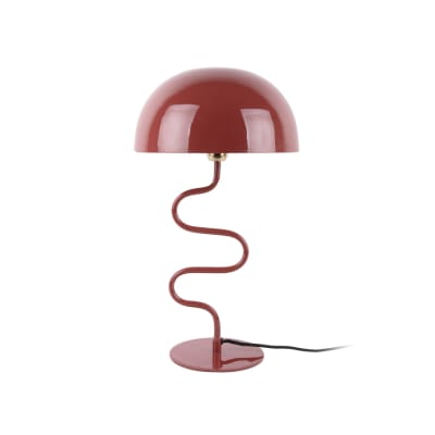Lampe de table marbre rouge 31x31x54cm