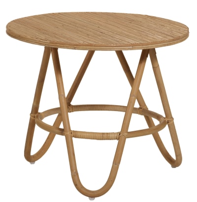 Table basse gigogne en rotin d50