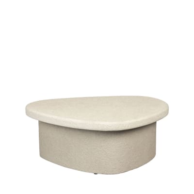Table basse organique en marbre recyclé - beige