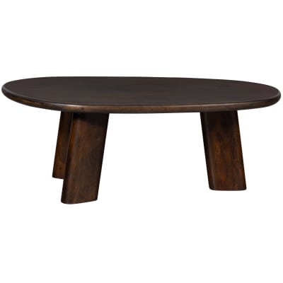 Table basse organique en manguier noyer