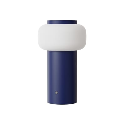 Lampe portable LED extérieur jardin réglable bleu 22,5 cm