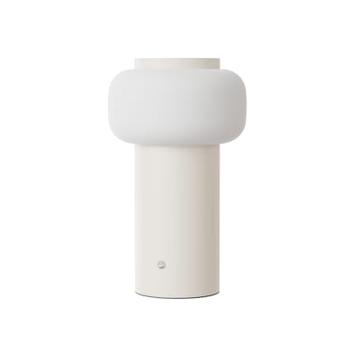 Lampe portable LED extérieur jardin réglable grise 22,5 cm