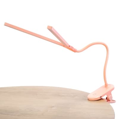 Lampe de bureau LED portable lumière orientable et réglable Rose Joy