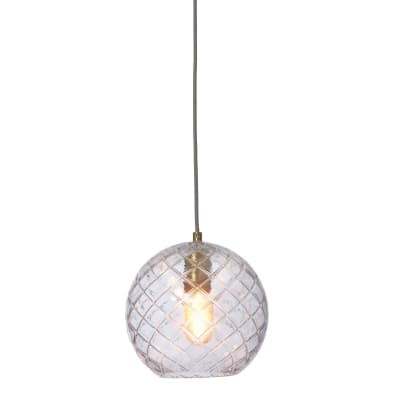 Suspension verre lumineux ø22cm