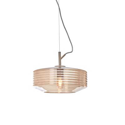 Suspension verre brun ø35cm