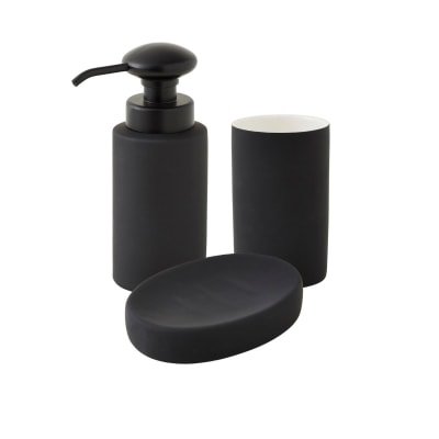 Set salle de bain uni 3 pièces céramique