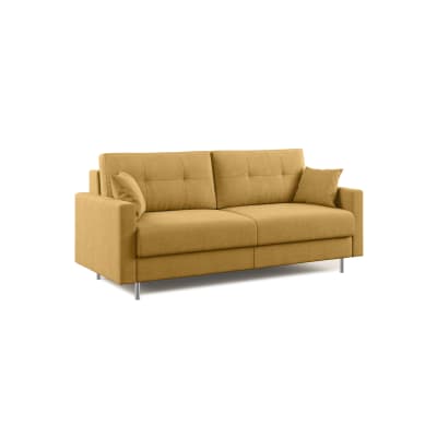 Canapé convertible en microfibre détachable 188 cm jaune