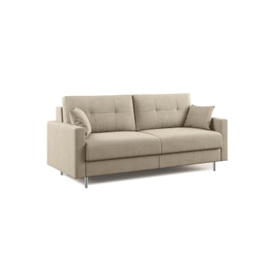 Canapé convertible en microfibre détachable 168 cm taupe