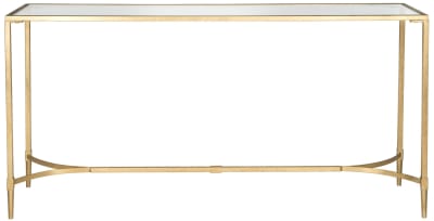 Consoles en fer/verre, or