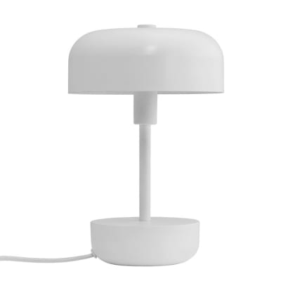 Lampe à poser en métal blanc