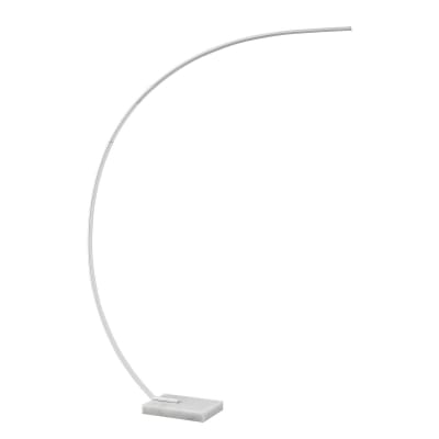 Lampadaire en métal blanc
