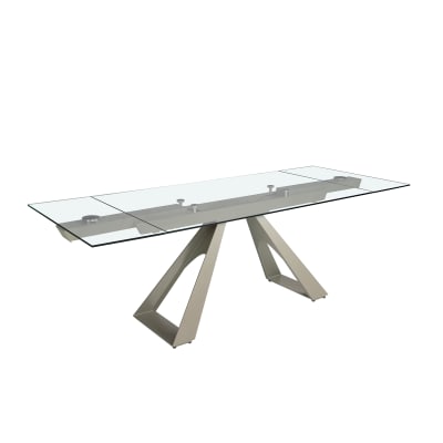Table de salle à manger rectangulaire à rallonge