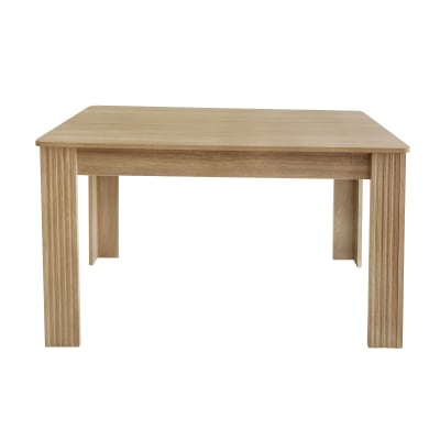 Table de salle rectangulaire naturelle en bois de chêne robuste 117x68