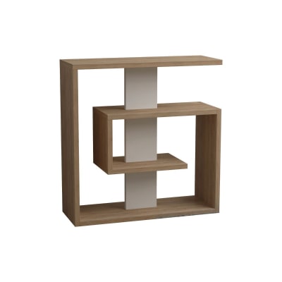 Bout de canapé 4 étagères blanc - h57 cm