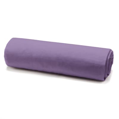 Drap housse coton 1 personne uni  90x190 cm violet