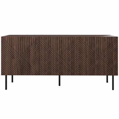 Buffet bas   effet bois   3 portes  bois