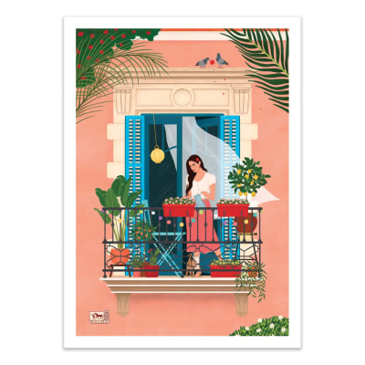 BARCELONA - PETRA HOLIKOVA - Affiche d'art 50 x 70 cm