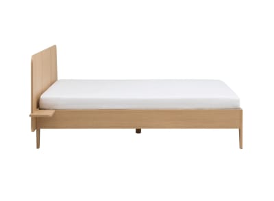 Lit double 140x190 + chevet Chêne Naturel