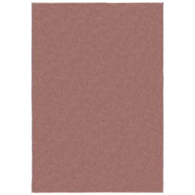 Tapis de salon moderne épais rose 120x170 cm