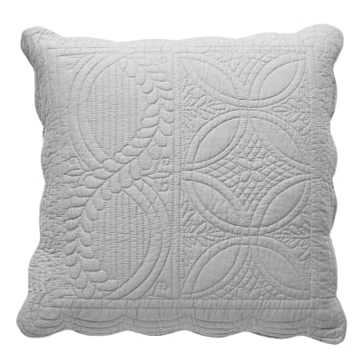 Housse d'oreiller en coton gris perle 65x65cm