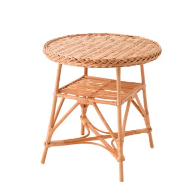 Table ronde en osier