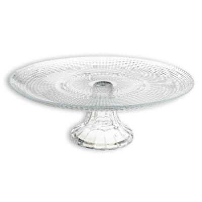 Plat sur pied en verre 30cm