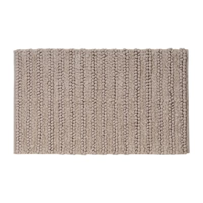 Tapis de bain et descente de lit sable 120x170 cm