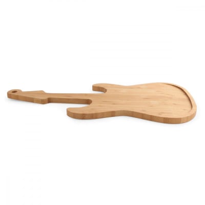 Planche à découper guitare en bois naturel