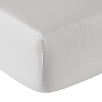Drap housse coton opaline 120x200 cm