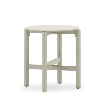 Table basse de jardin ronde imitation pierre D50cm