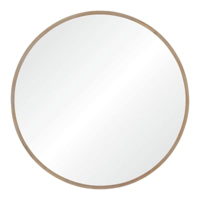 Miroir xxl en chêne rond 150cm