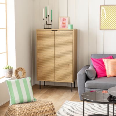 Vaisselier en bois 2 portes