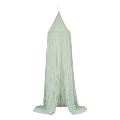 Ciel de lit en double gaze de coton sauge 250x340 cm